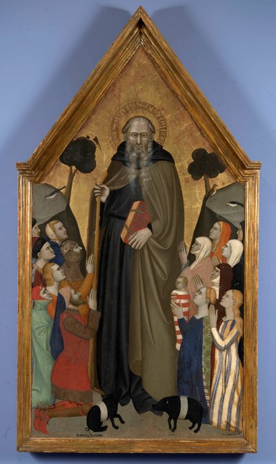 Saint Anthony - abbot, 1353, Fabriano, Pinacoteca Civica by Puccio di Simone